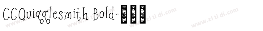 CCQuigglesmith Bold字体转换